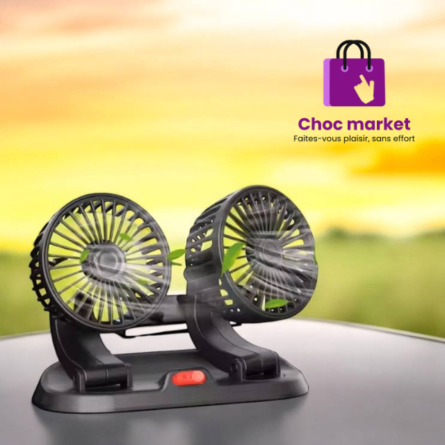 Ventilateur de voiture double