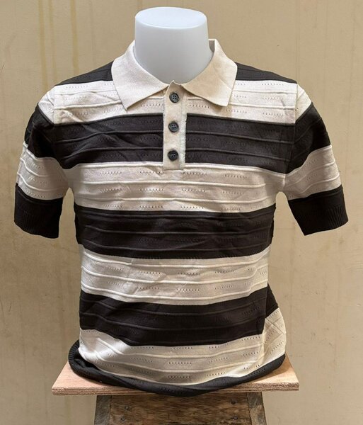 Polo rayé pour homme élégant