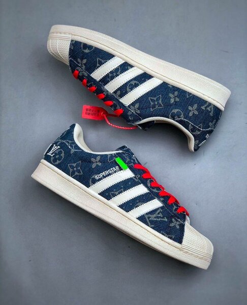 Baskets en denim Adidas Superstar