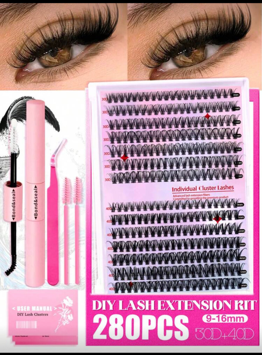 Extension de Cils 280 Pièces