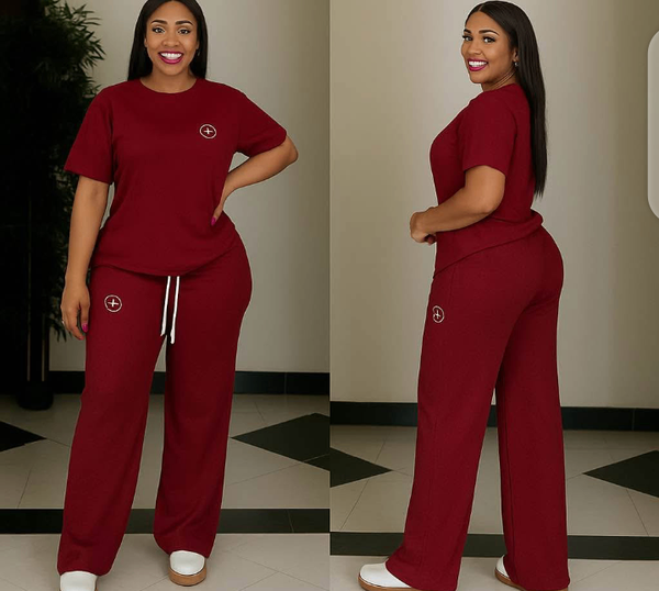 Tenue Confortable Bordeaux Femme