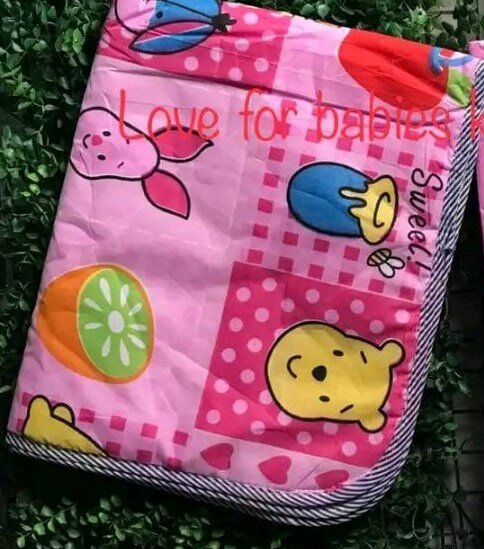 Waterproof reusable diaper pink with print