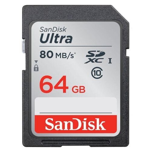 Sandisk Carte mémoire 64GB SD Ultra SDXC classe 10 - UHS-I F
