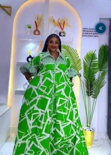 Robe longue verte chic