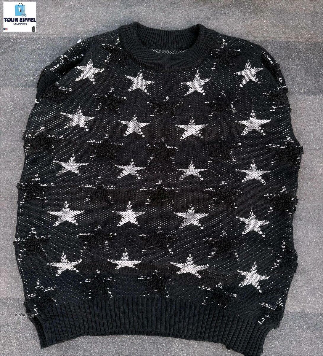 Pull étoilé en laine