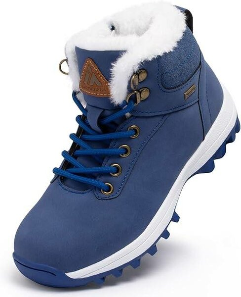 Bottes Bleu Hiver Chaudes