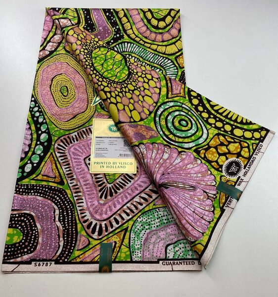 Tissu Wax Africain Coloré