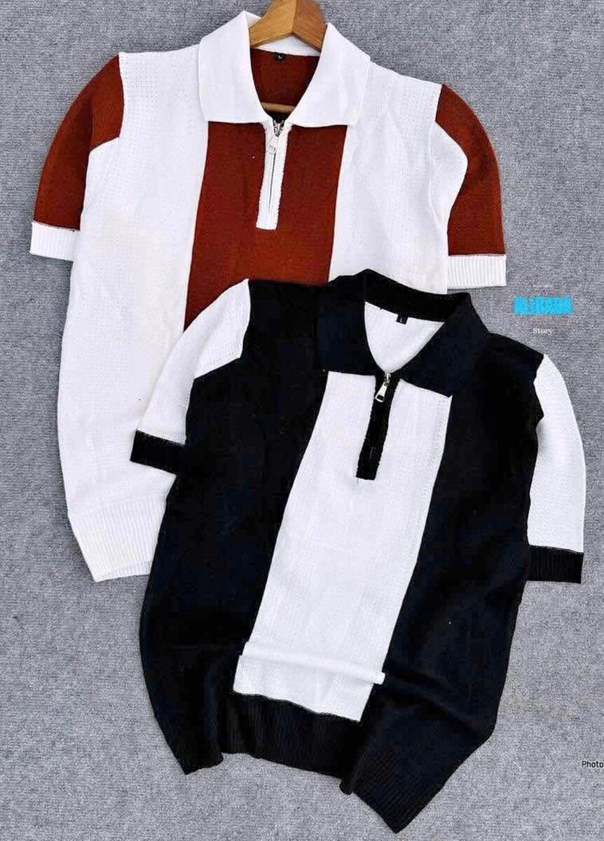 Polos élégants à rayures