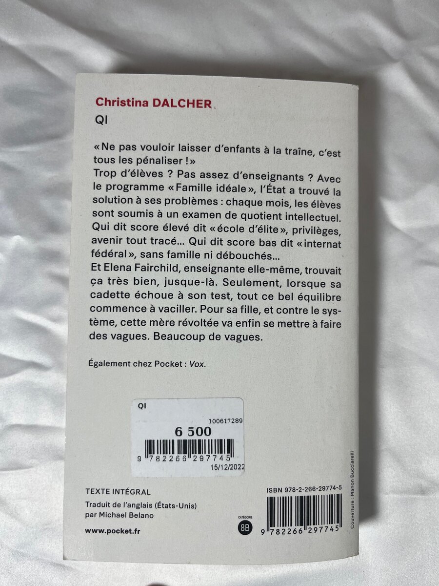 QI de Christina Dalcher