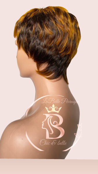 Perruque Bob Court Effilé