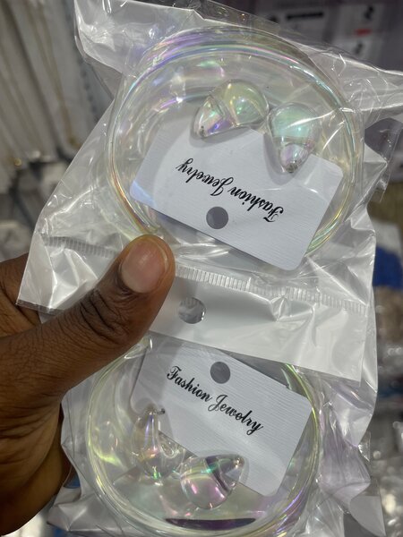 Iridescent Hoop Earrings