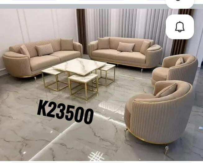 A set of beautiful and soft home furniture