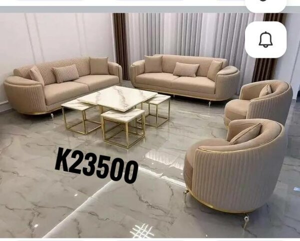 A set of beautiful and soft home furniture