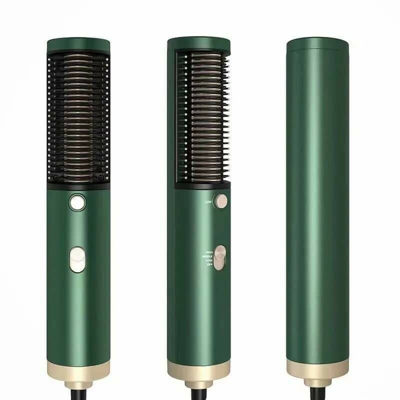 Peigne soufflant pour cheveux raides appareil de coiffure po