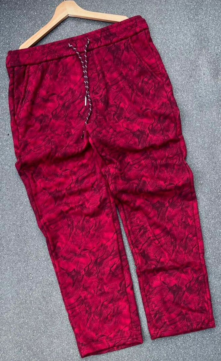 Pantalon jogging rouge homme