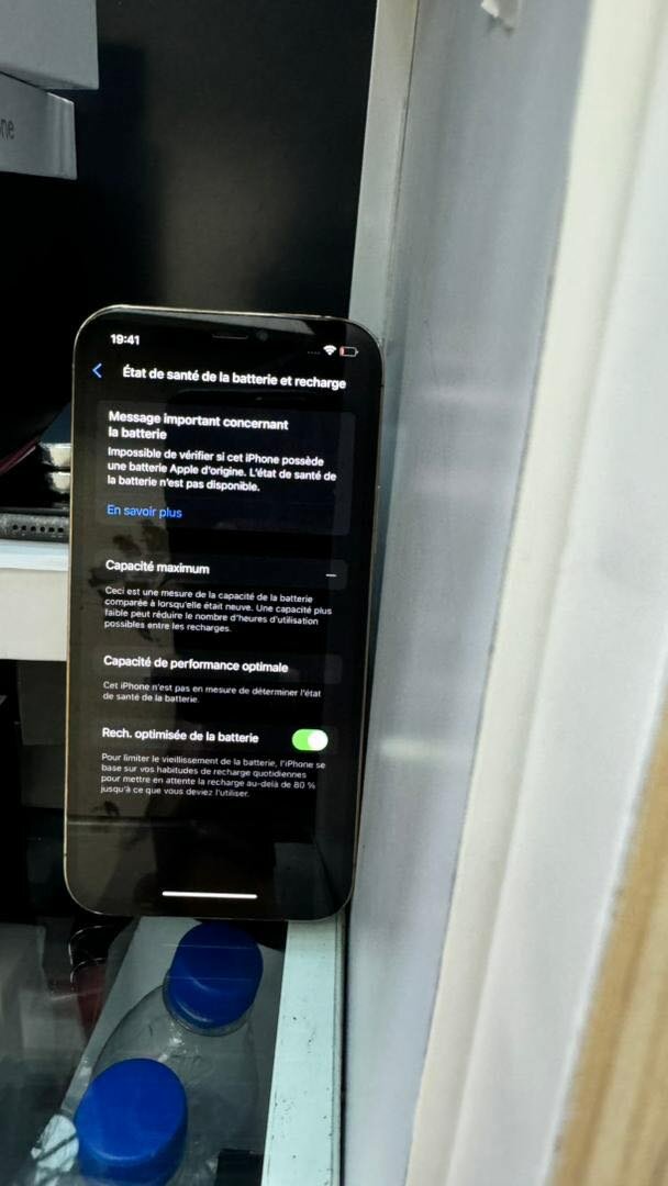 *iphone 12 pro 128giga sans Face ID :