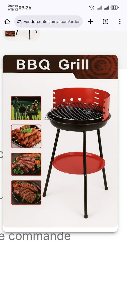 Barbecue à charbon portable