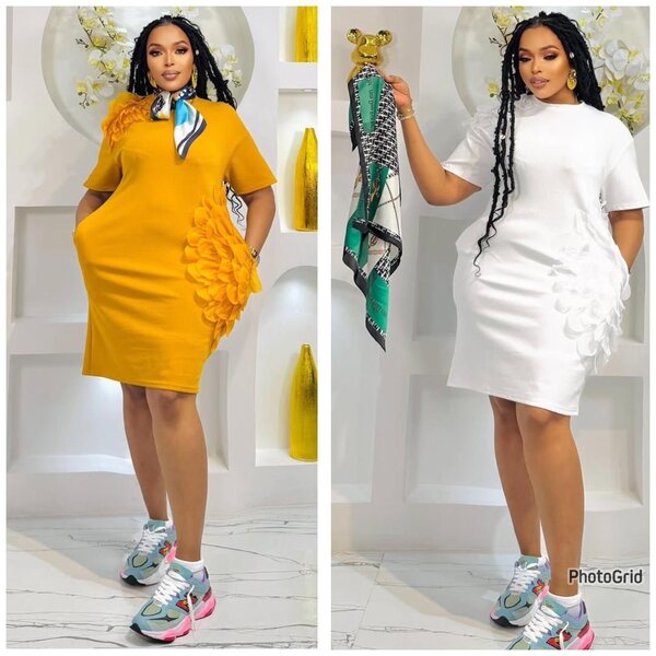 Robe femme élégante à fleurs