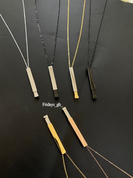 3D Slider Bar Necklace