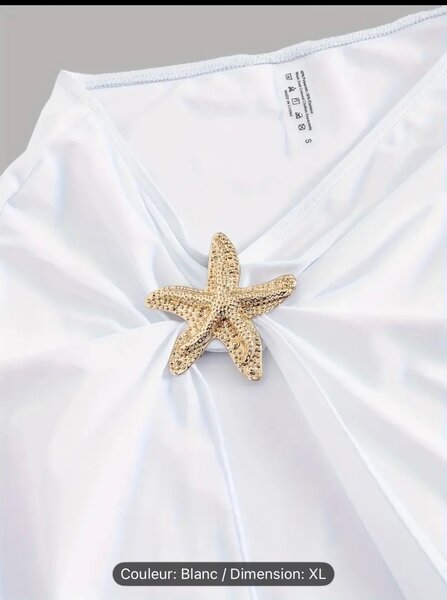 Maillot de bain et paréo étoile de mer