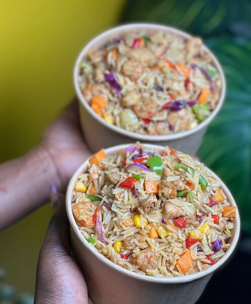 fried rice & ailerons de dinde