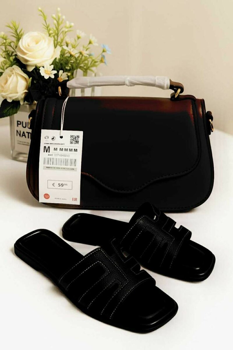 Sandales Noires Élégantes Femme
