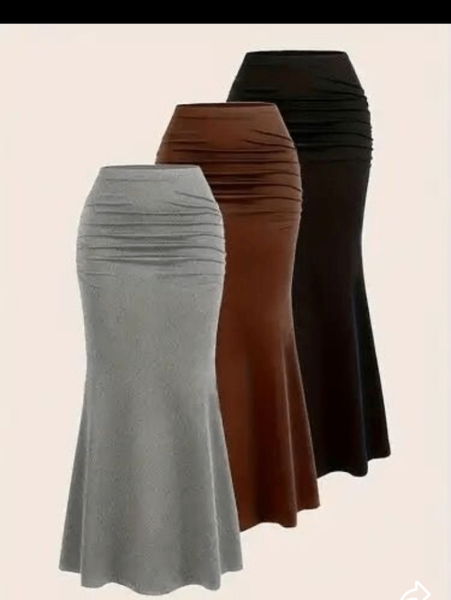 Jupe longue taille haute