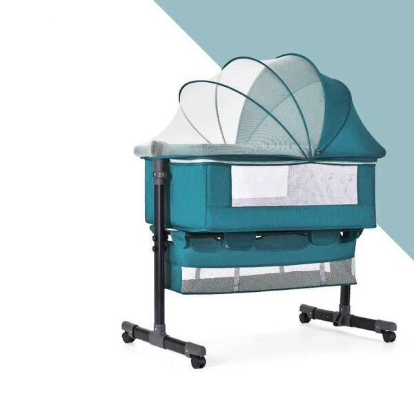 Baby co-sleeper blue