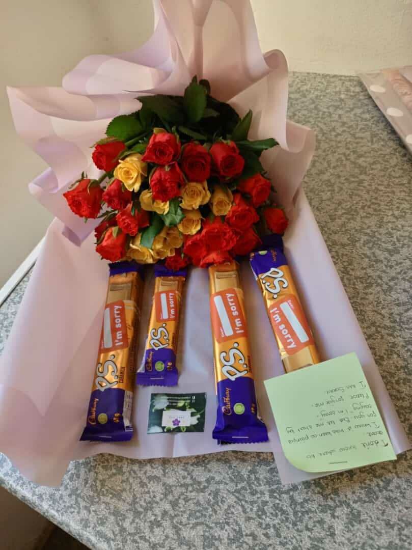 Apology rose bouquet