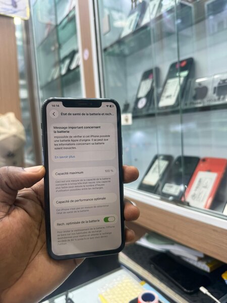 11 pro message écran et batter