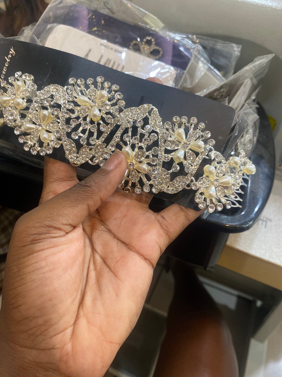 Diadème de mariée scintillant