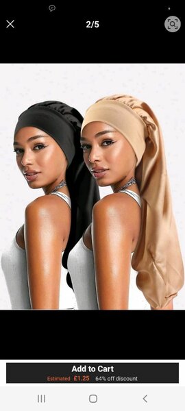 Bonnet en satin élégante