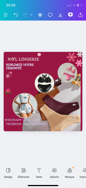 Lingerie élégant et confortable