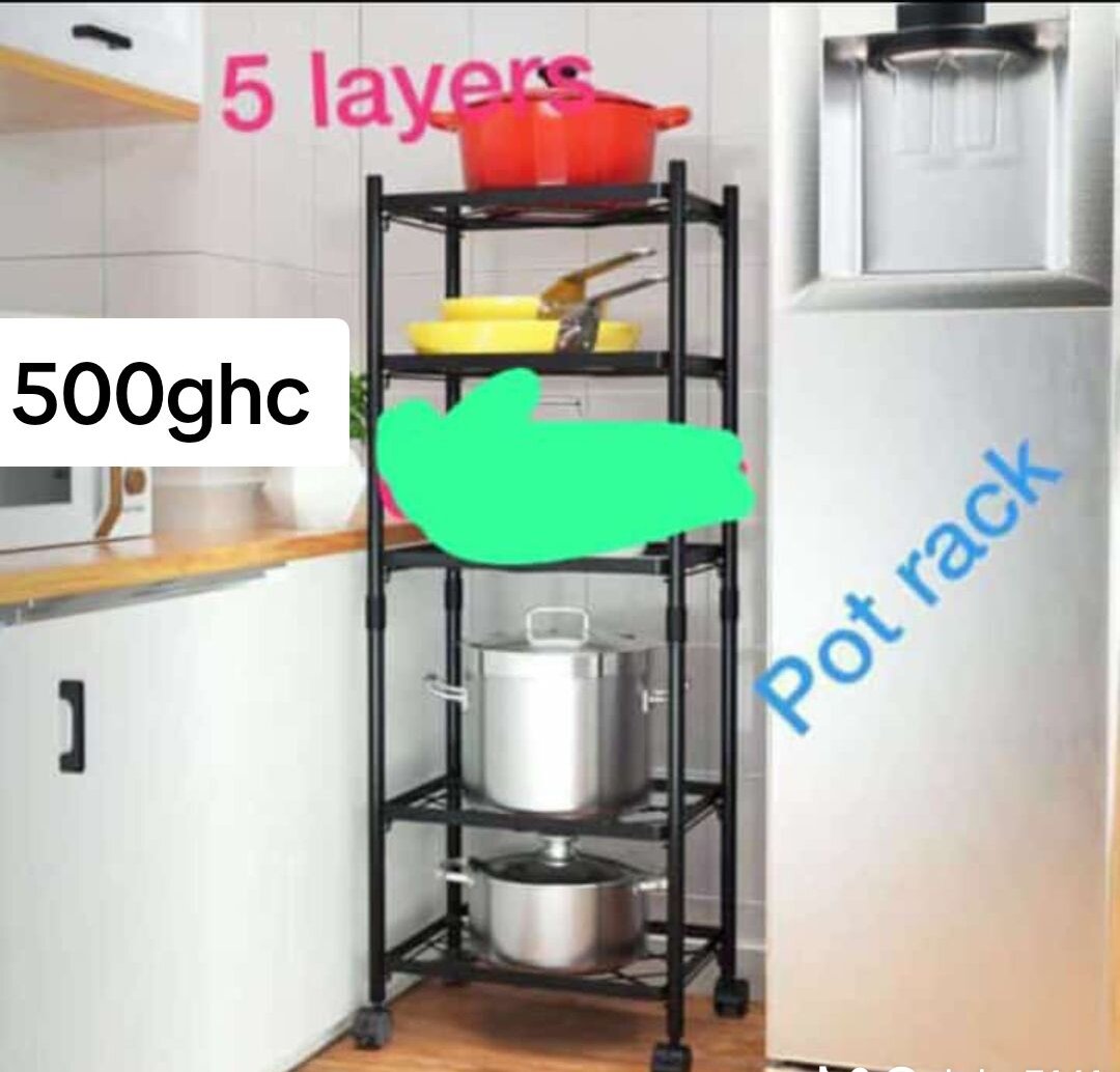 5 layers pot rack/organizer