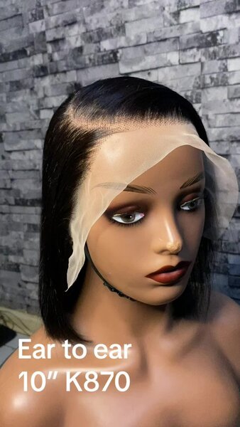 Beautiful women's wig ear to ear