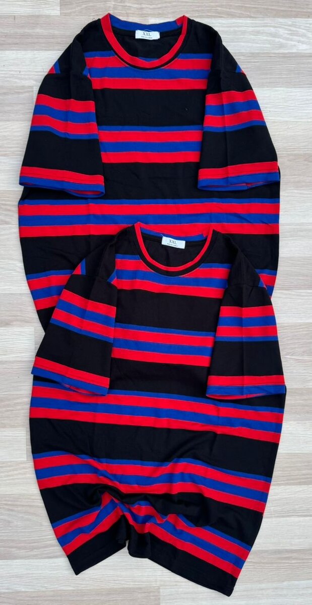 T-shirt rayé unisexe