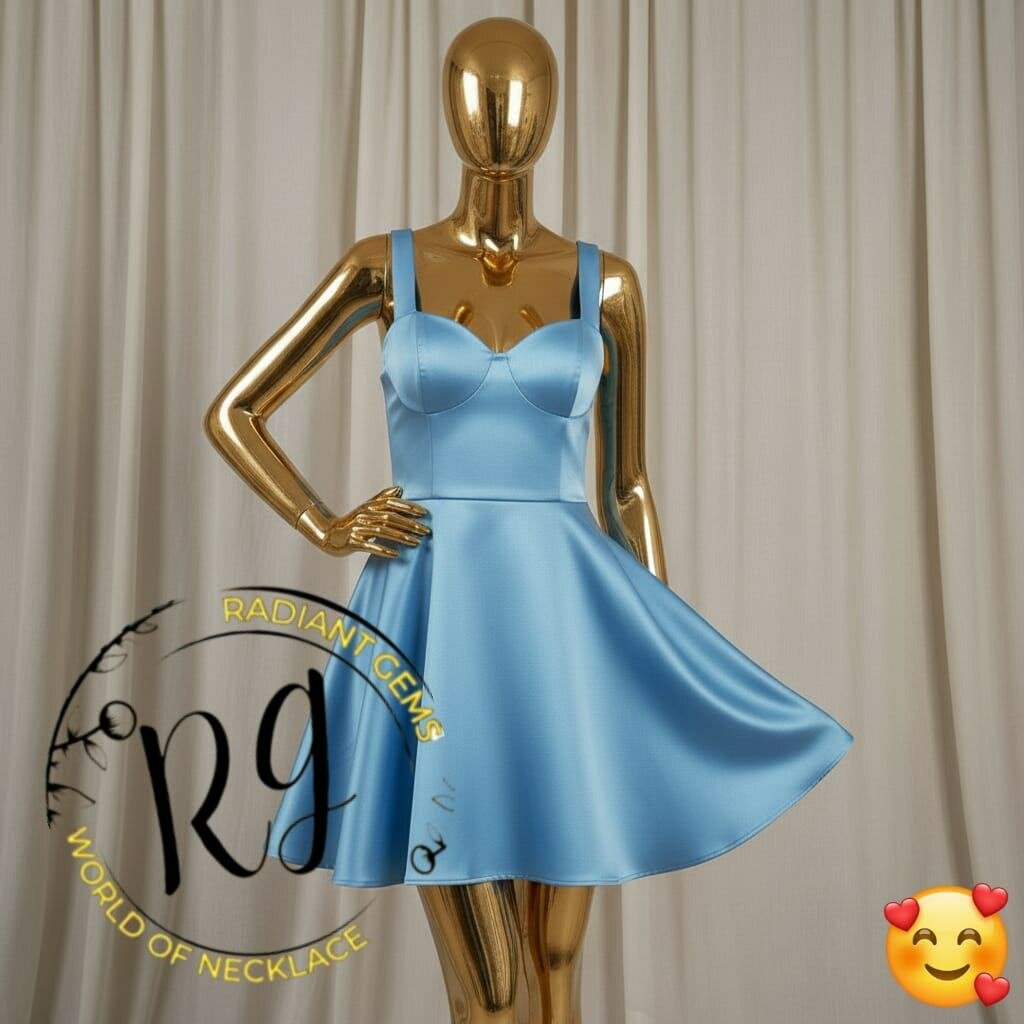 Robe satinée élégante