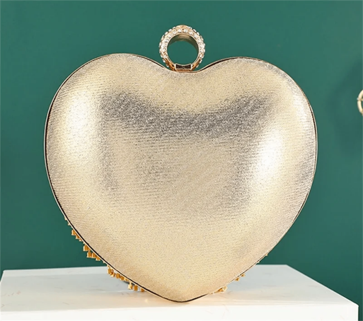 Sac pochette en forme de cœur