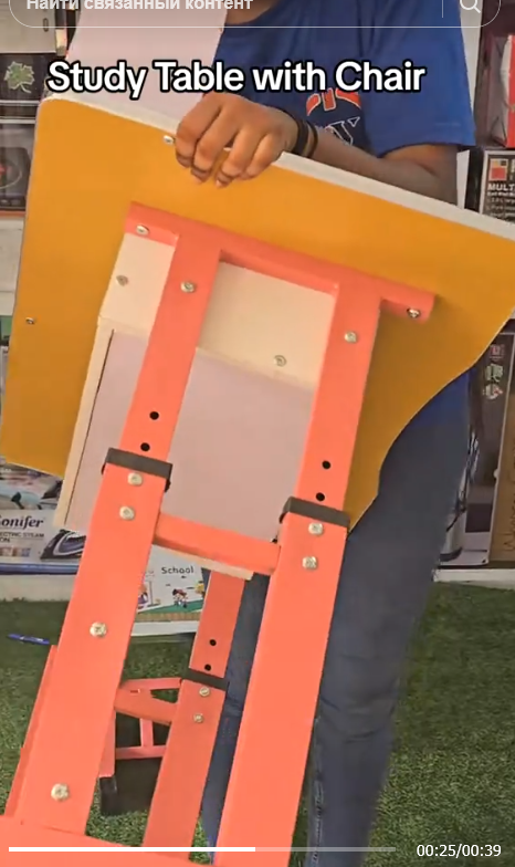 Kids study table and chair