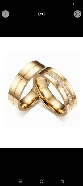 Alliances en or élégant