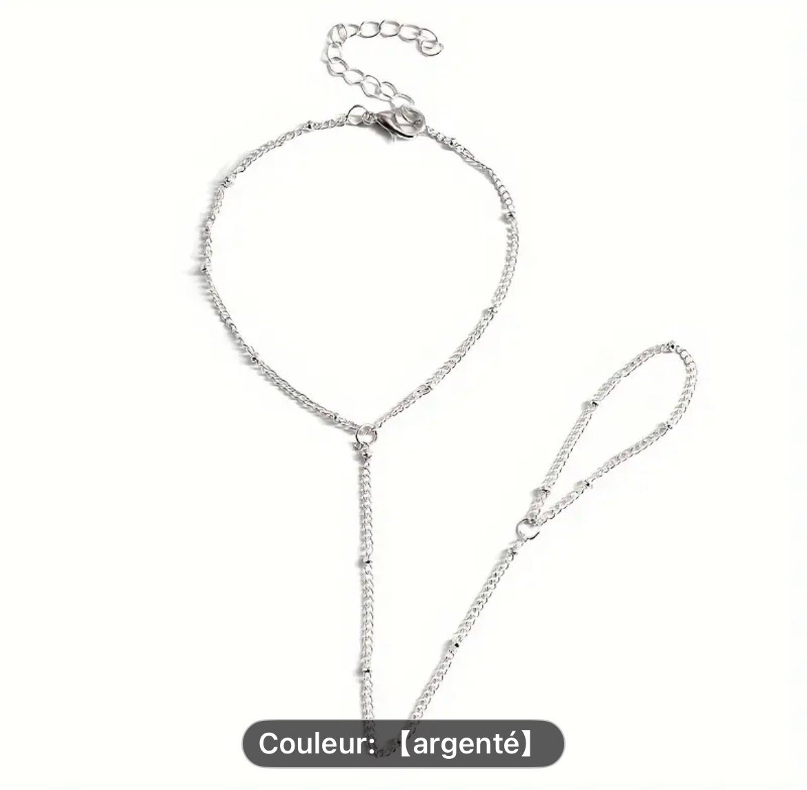 Bracelet bague élégant