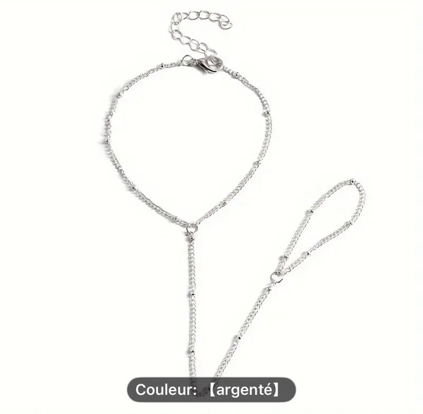 Bracelet bague élégant
