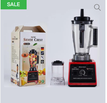 3L Silver Crest Multifunctional Blender Ice Crusher Smoothie Maker Household Juicer with 8 Blades