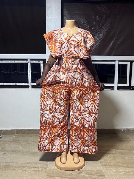 Combinaison Ankara élégante