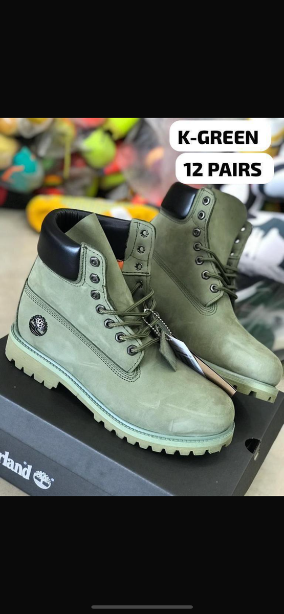 Bottes vertes pour hommes