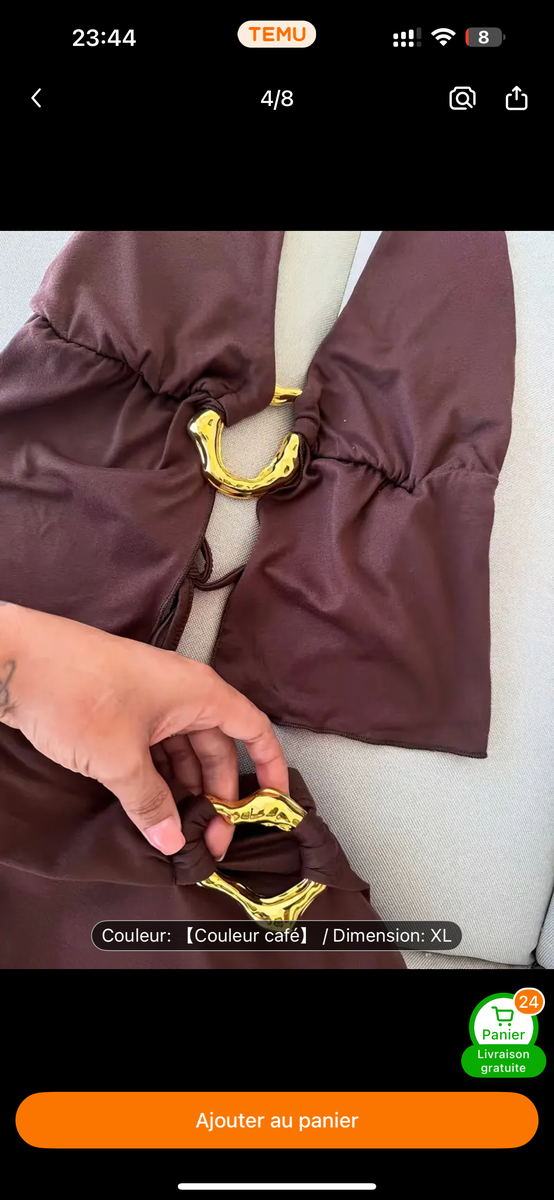 Ensemble deux pièces café