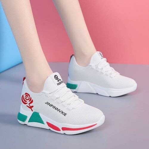 Fashion Soft Sole Low Top Sneakers - White