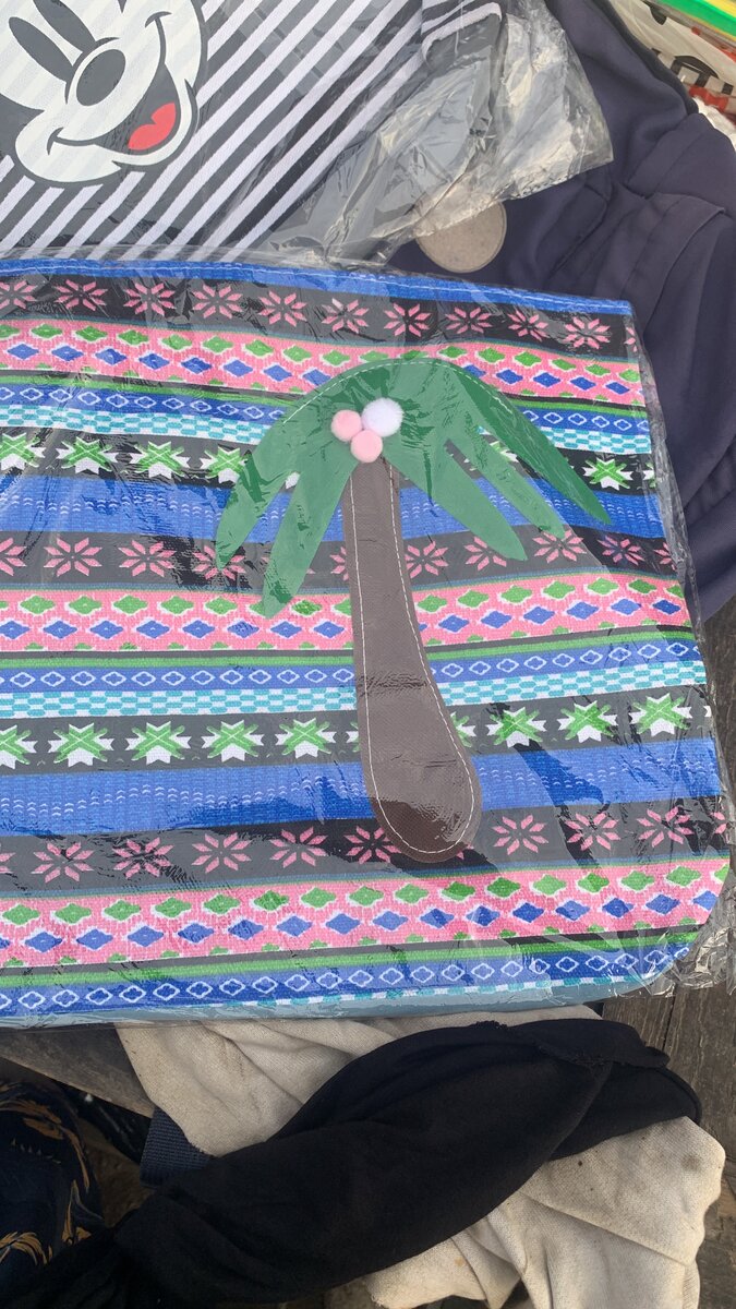 Sac cabas rayé tendance