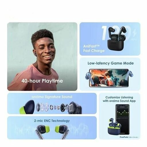 Oraimo FreePods Lite ENC True Wireless Earbuds OTW