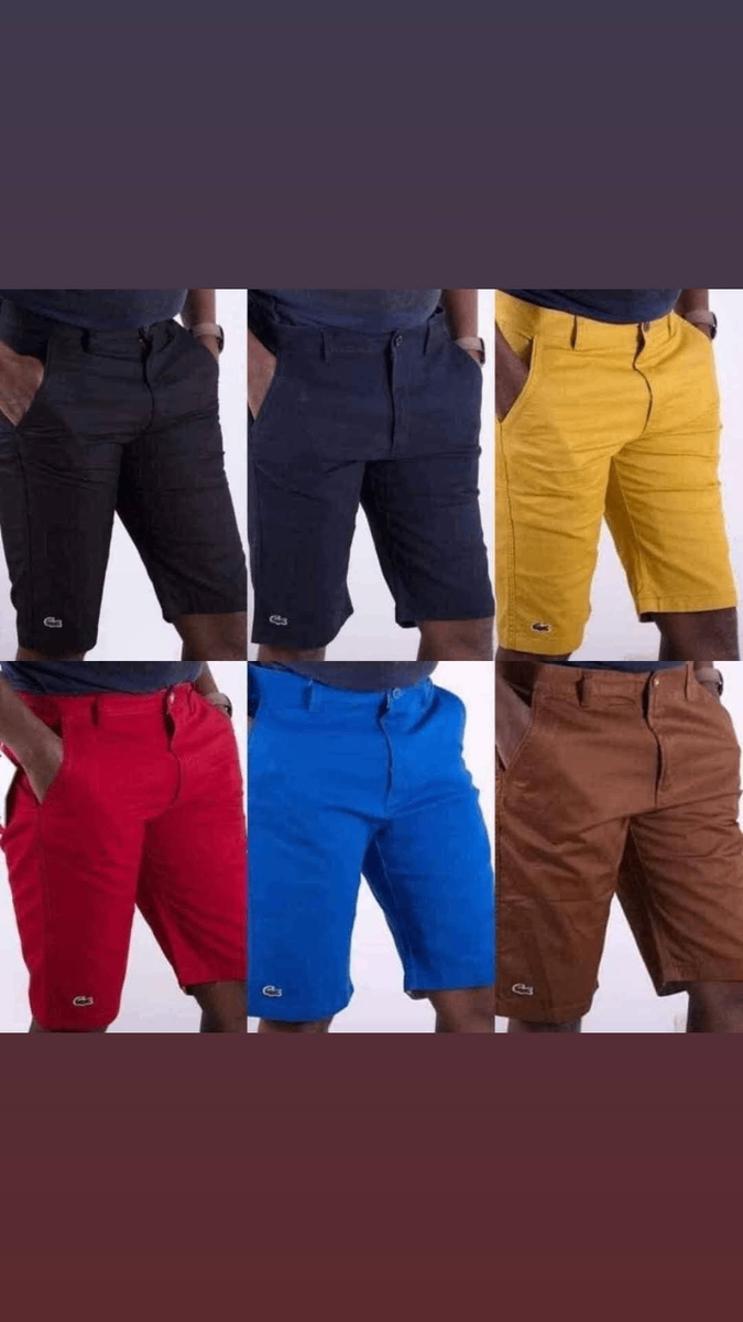 Shorts en coton colorés pour homme